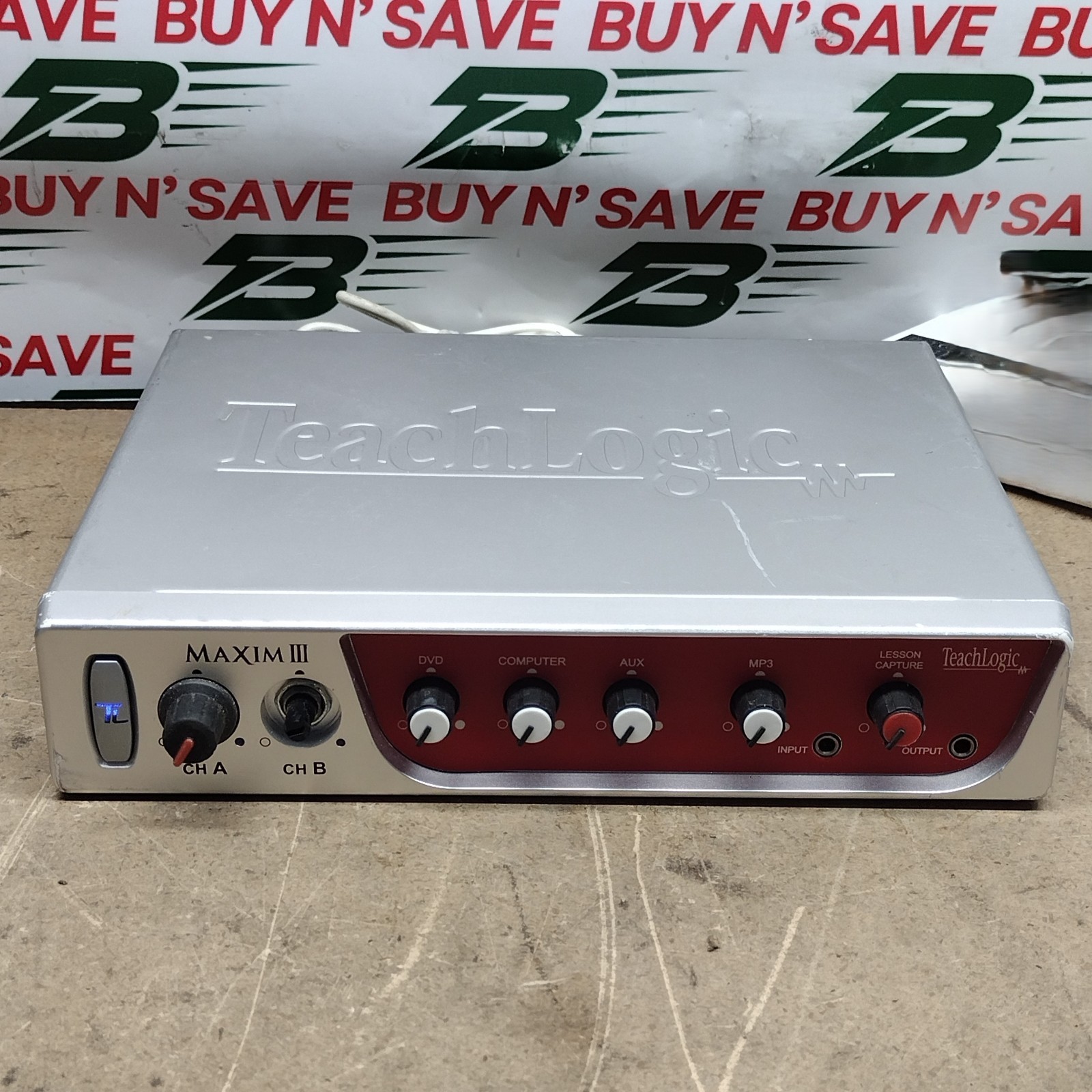 TeachLogic MAXIM III IMA-524 2-Ch Receiver & Amplifier Base Station NoCabls USED