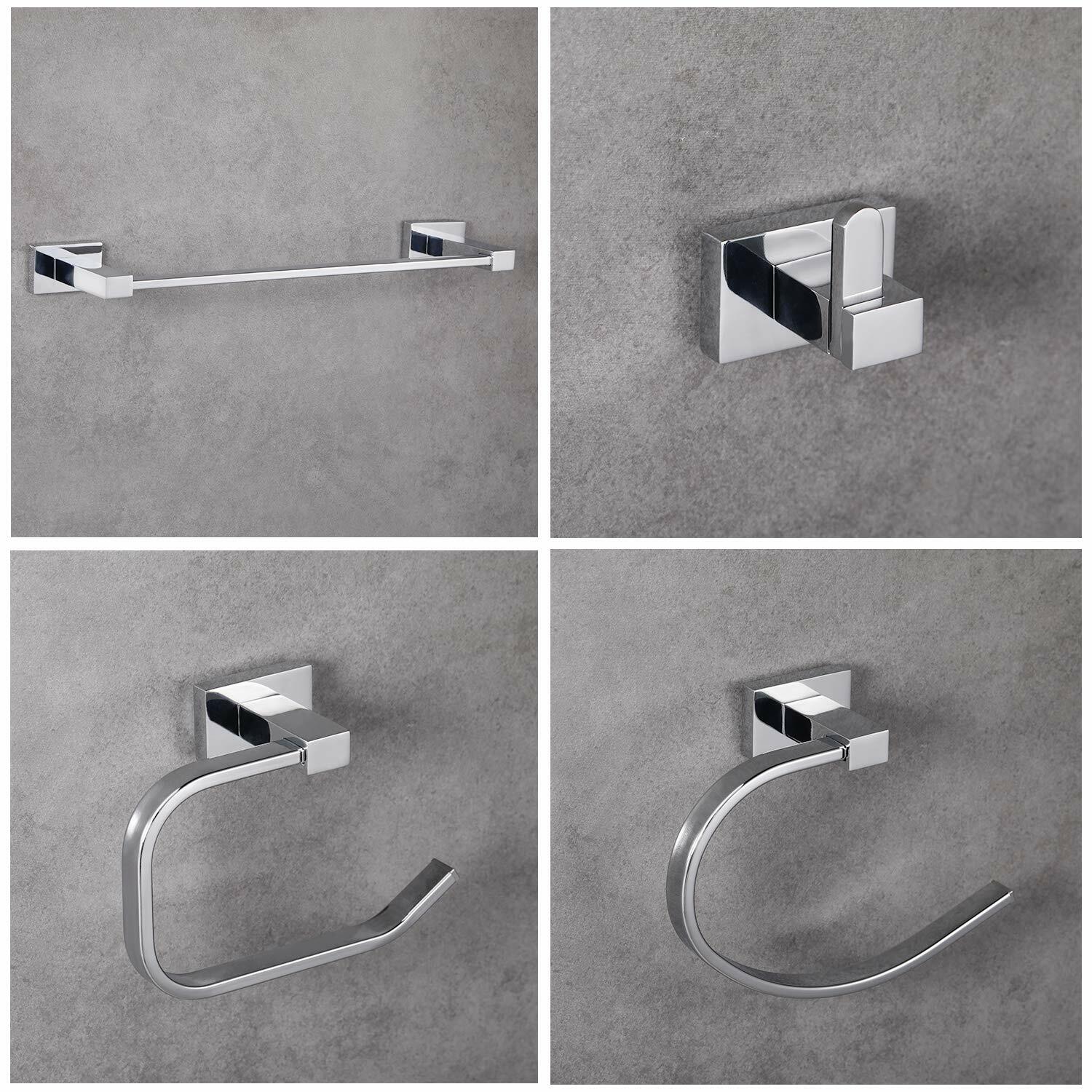 Bathroom Hardware Towel Bar,304 Stainless Steel Wall Mounted,Polished Chrome
