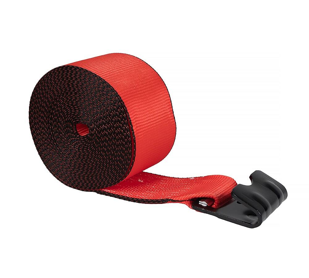 4 Pack 4"x40' Red Winch Straps w/ Flat Hook WLL 5400 # Cargo Control for Flat...