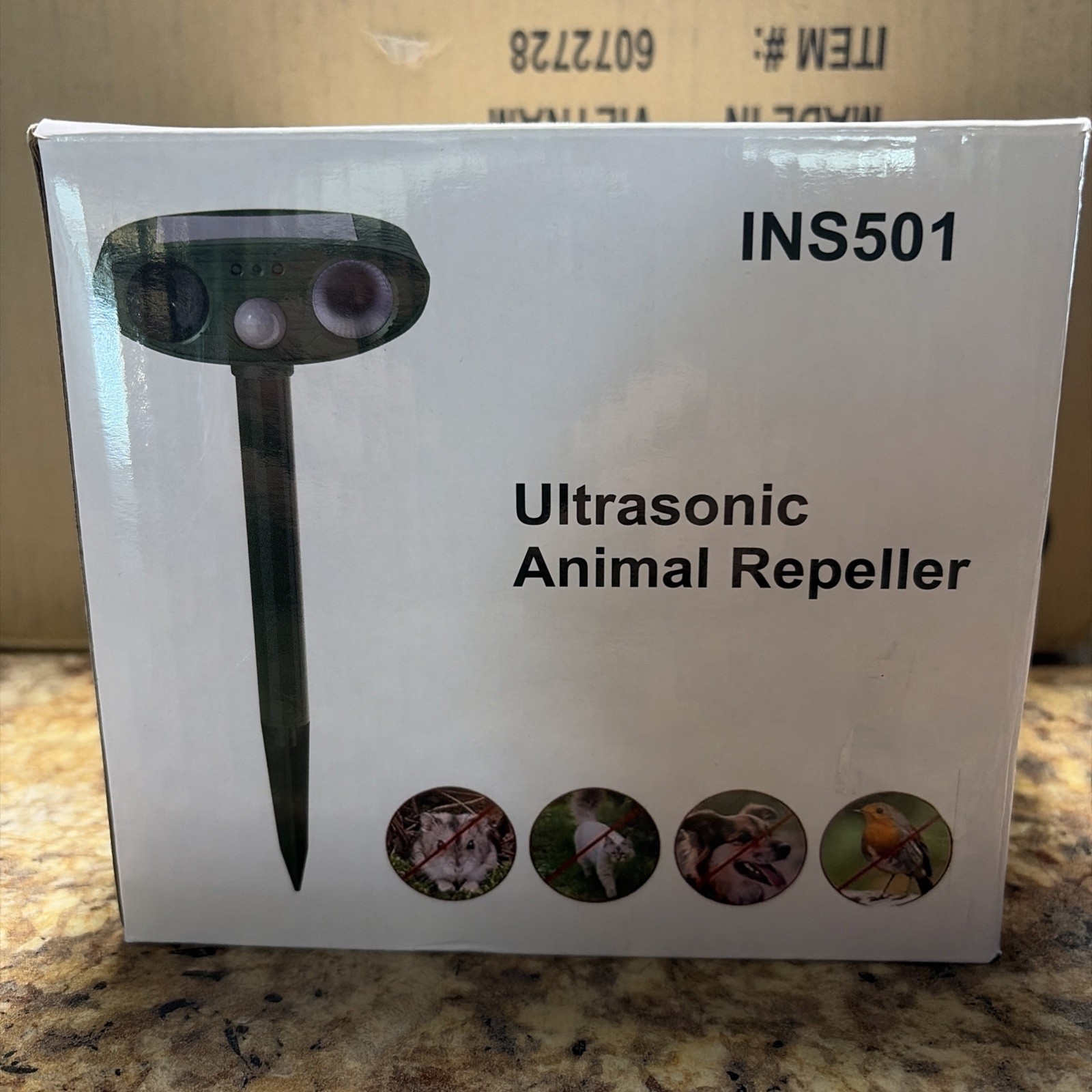 Solar Ultrasonic Pest Repeller Outdoor Animal and Pet Deterrent two Pak