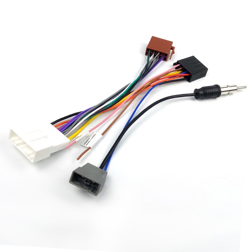 For Nissan Compatible ISO Adapter Cable with Antenna for Quick Install