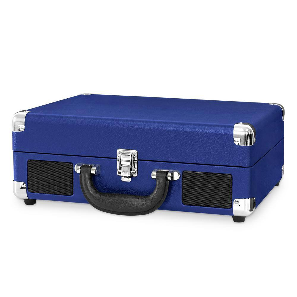 Bluetooth Suitcase Record Player with 3-Speed Turntable