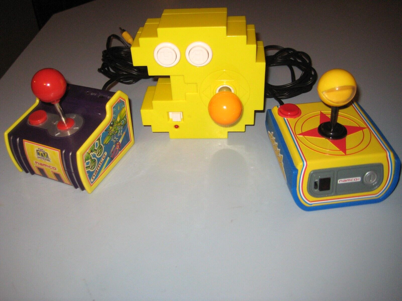 3 Retro Plug & Play TV Arcade Games - Jakks Namco, Super Pac Man, & Pac Man