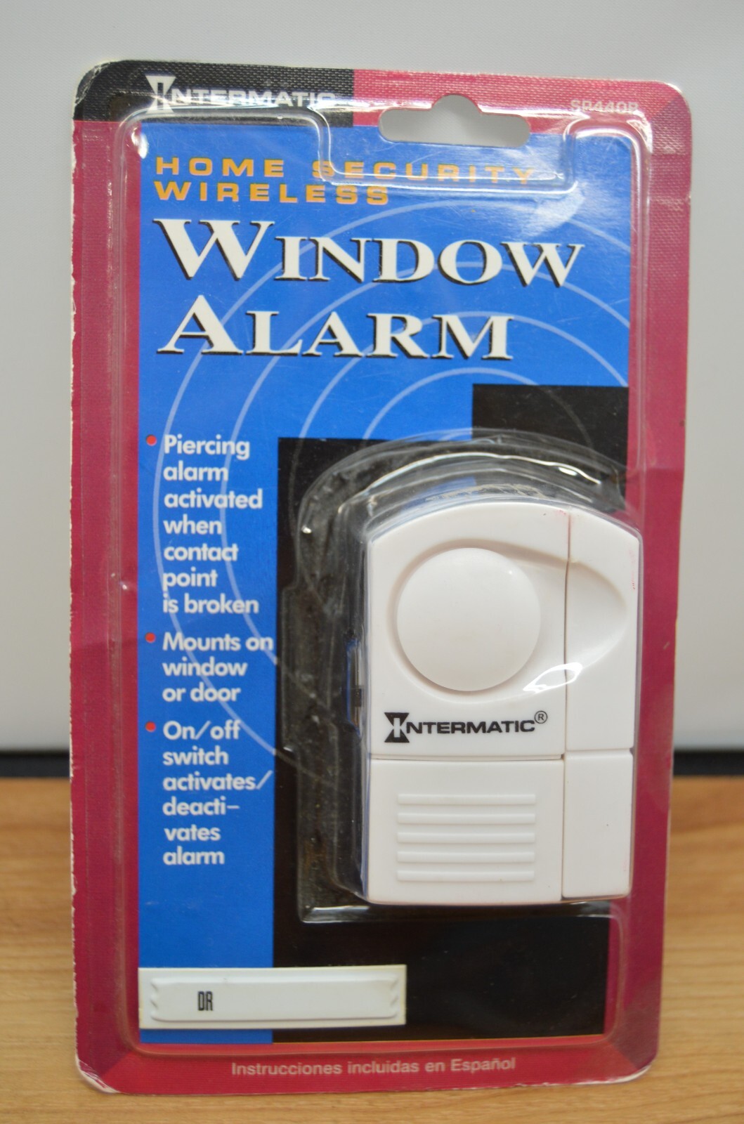 Intermatic SP440B White Home Security Wireless Window Alarm