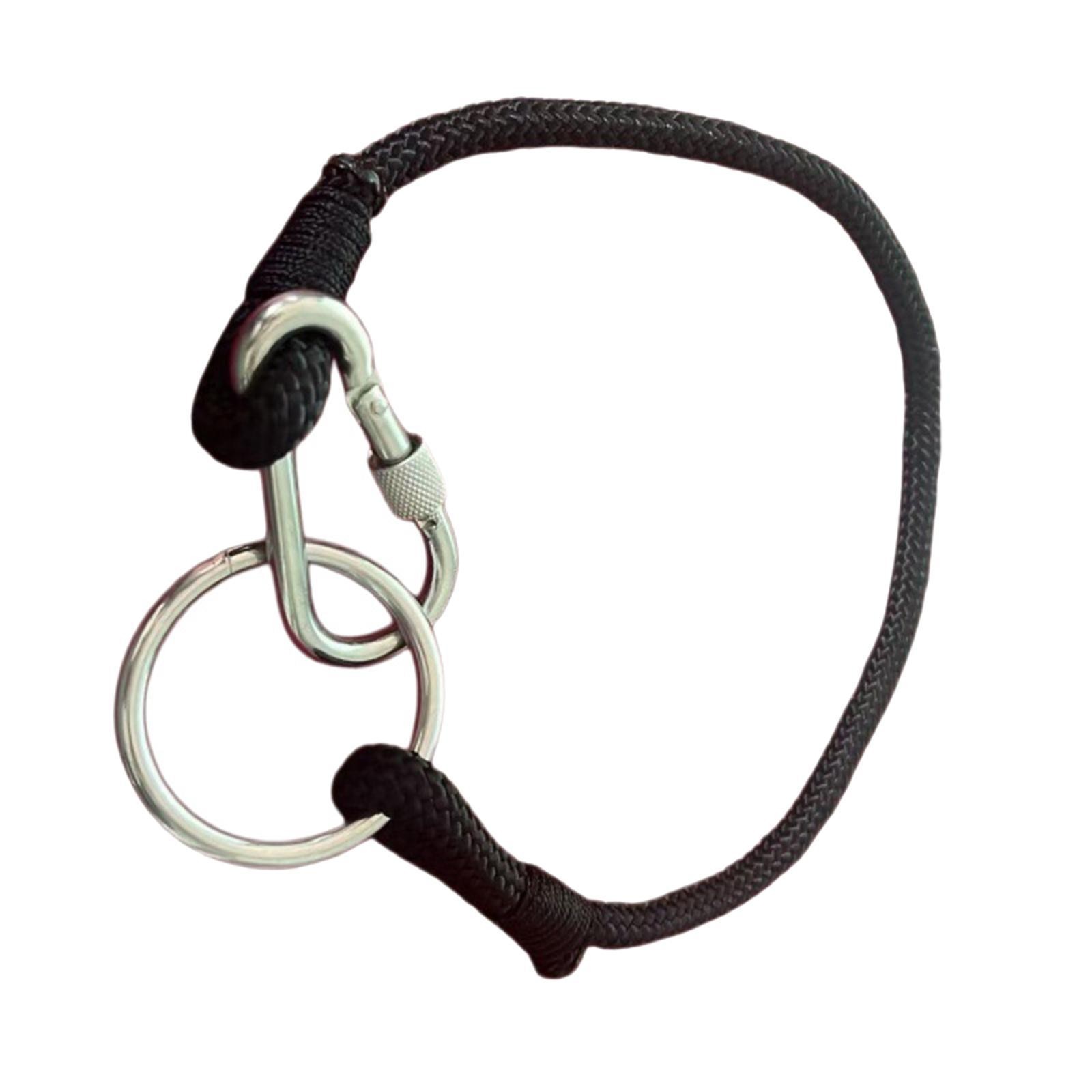 Braided Rope Tie with Snaps Hook Equestrian Accessories Functional Versatile
