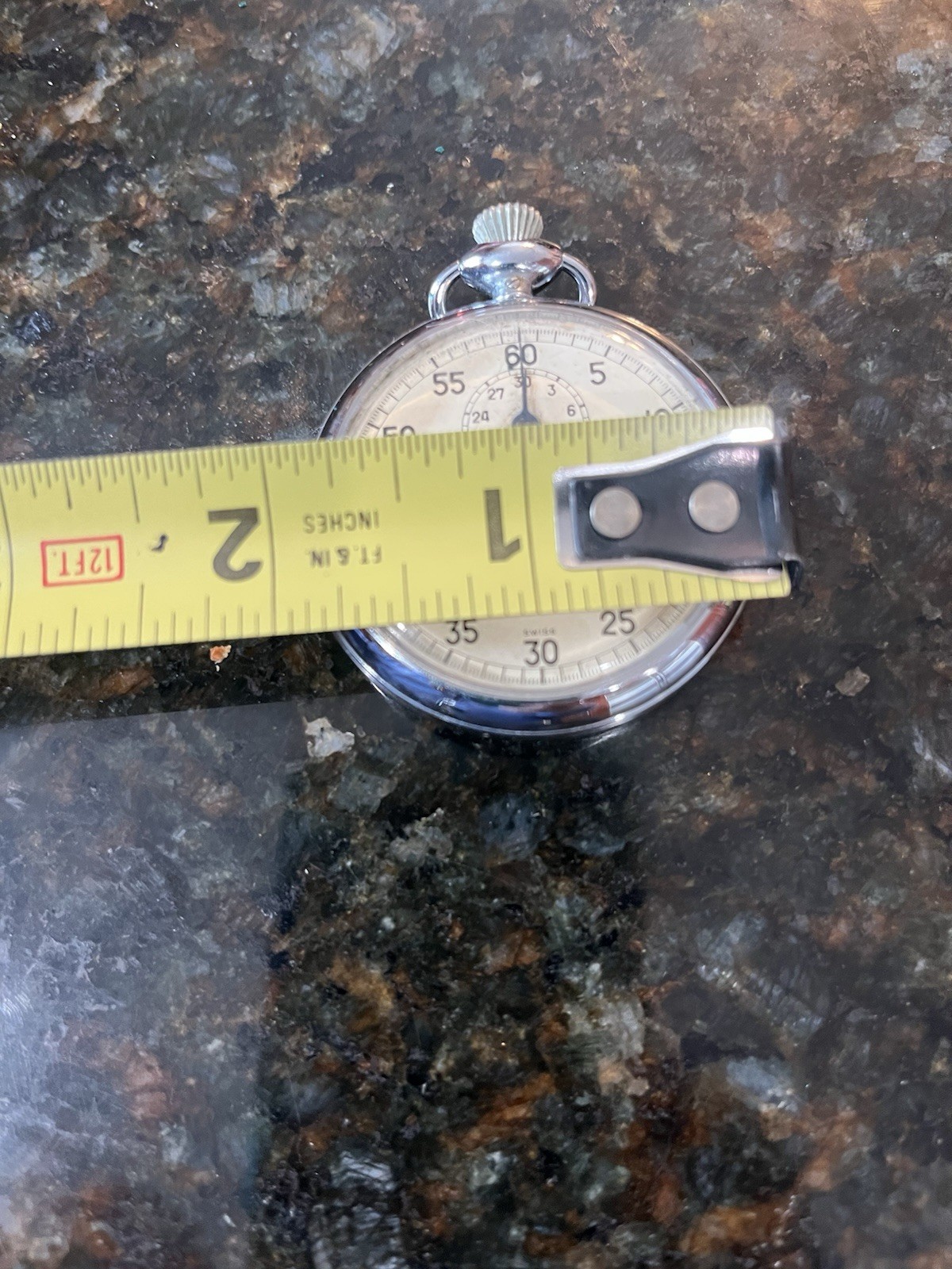 Vintage Stopwatch Security Swiss Made