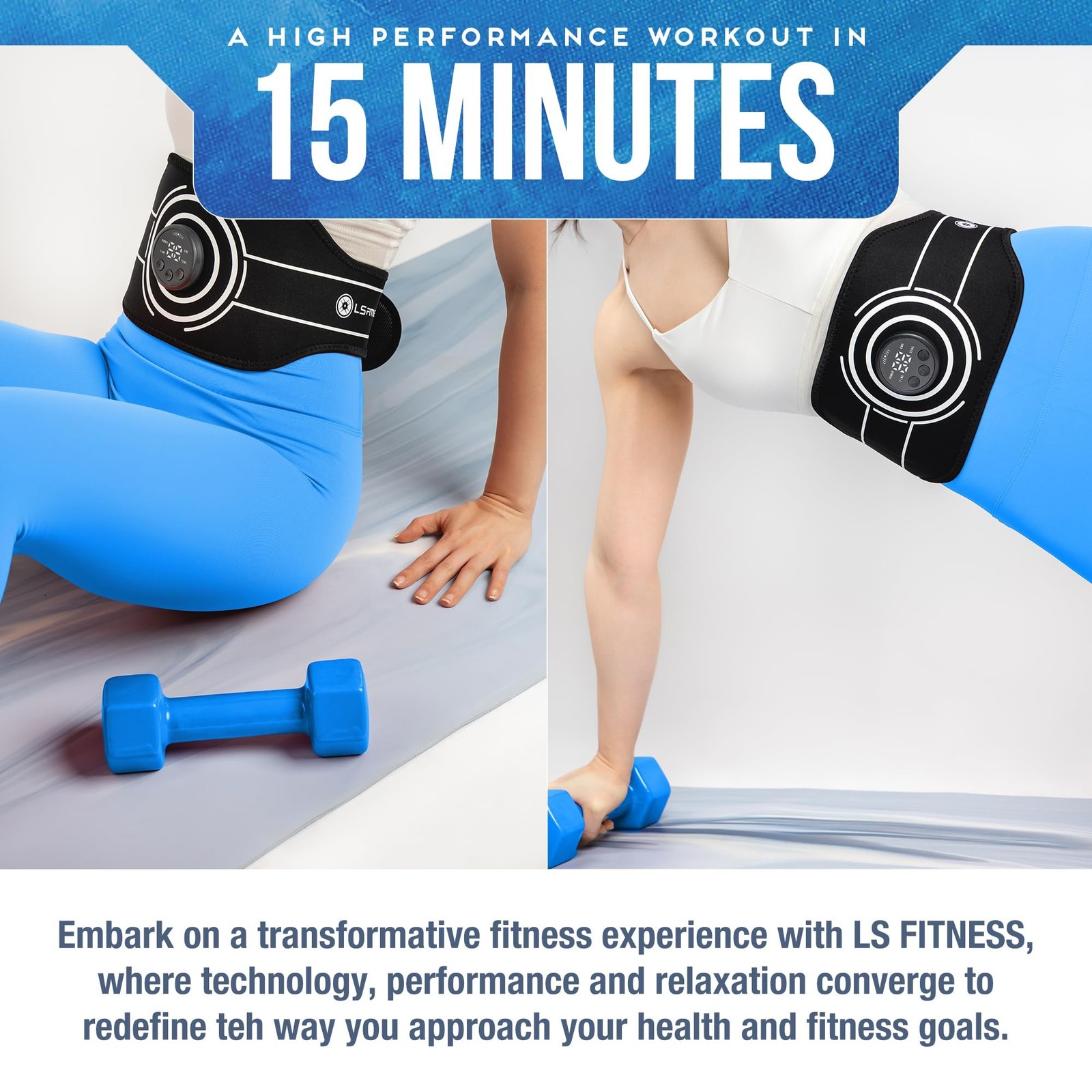 Ab Stimulator EMS Belt – Core Muscle Activation & Training Support, Adjust