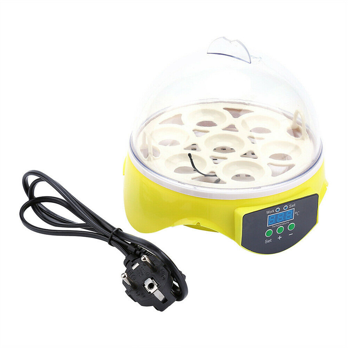 7 Eggs Automatic Digital Egg Incubator Chicken Bird Hatchers Temperature Control