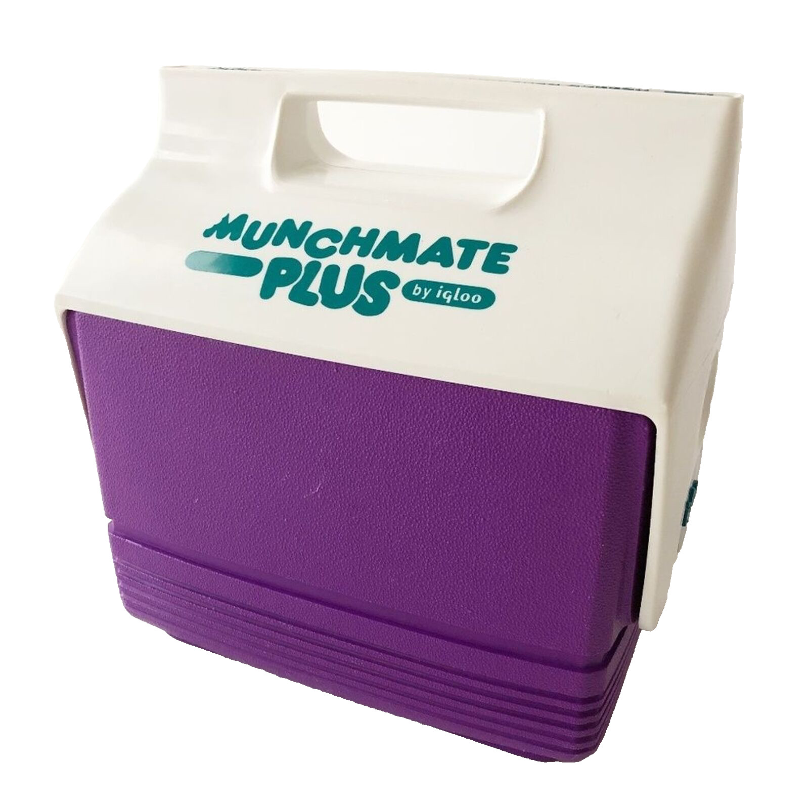 Vtg Munchmate Plus by Igloo Lunch Drink Cooler Blue Green Hard Case Camping