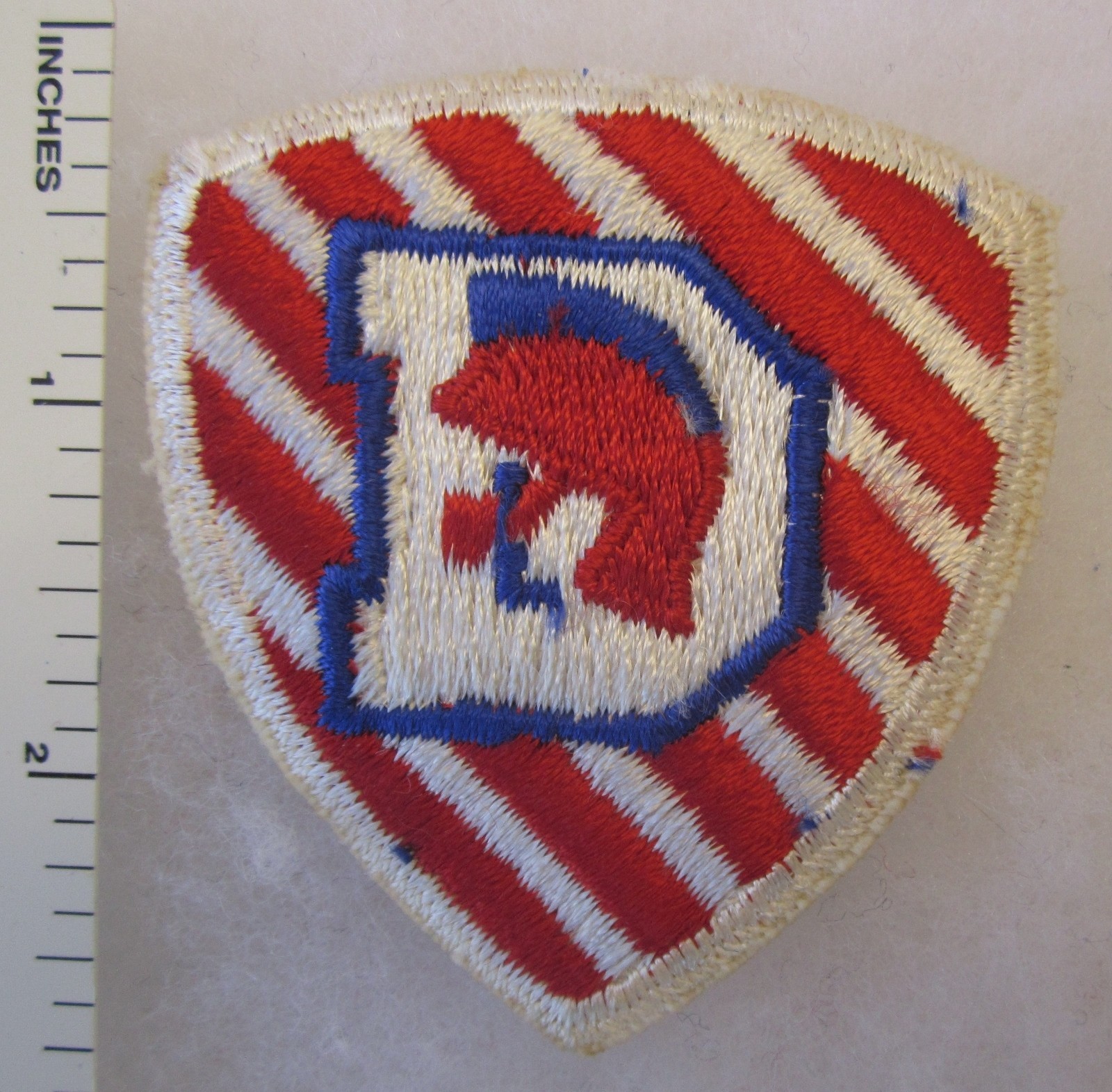 UNIVERSITY of DETROIT MICHIGAN ROTC PATCH Cut Edge Vintage ORIGINAL