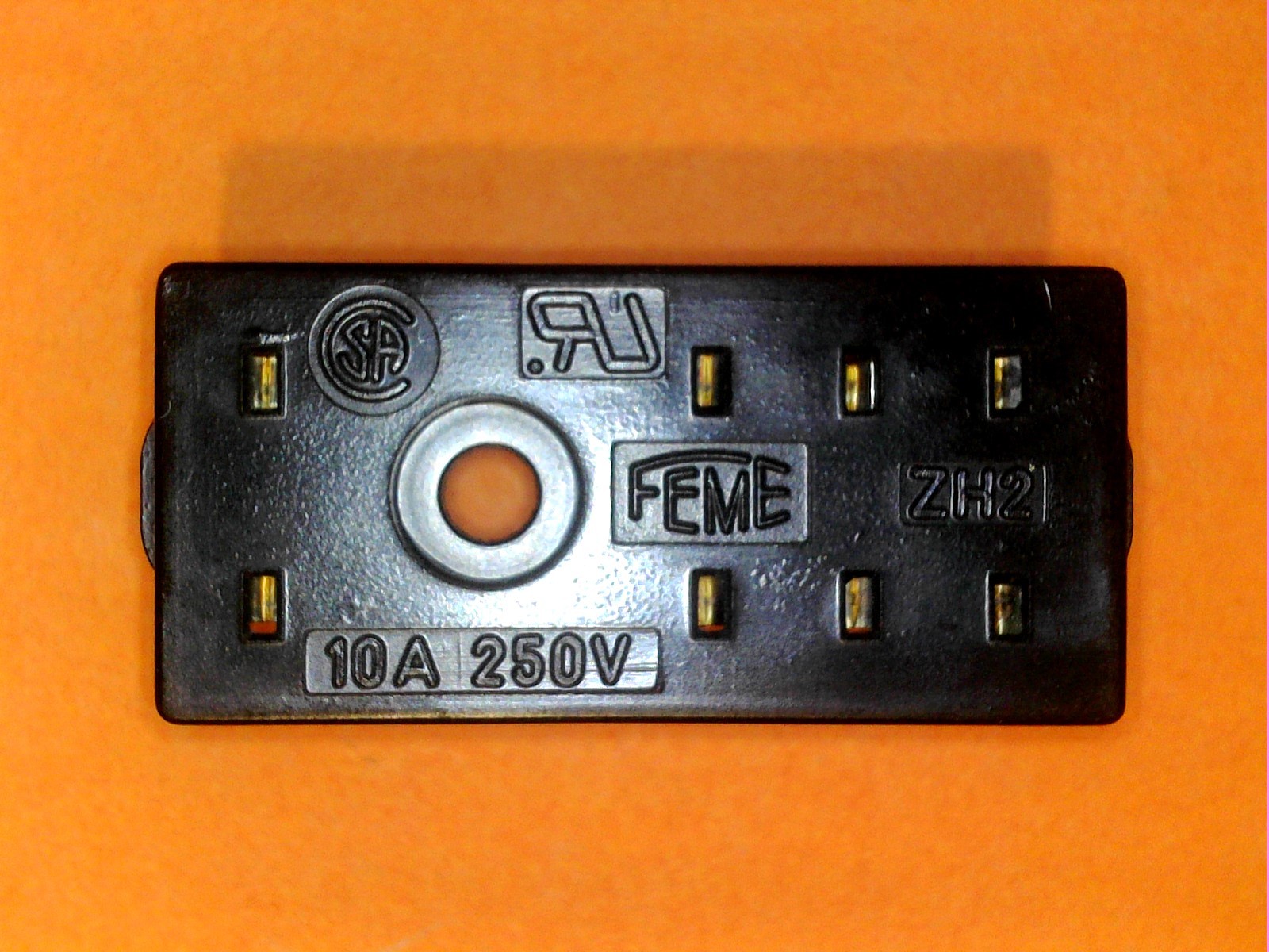 4 PCS CARLO GAVAZZI FEME ZH2 8 PIN 10A 250V RELAY SOCKET FOR PCB "US SELLER"