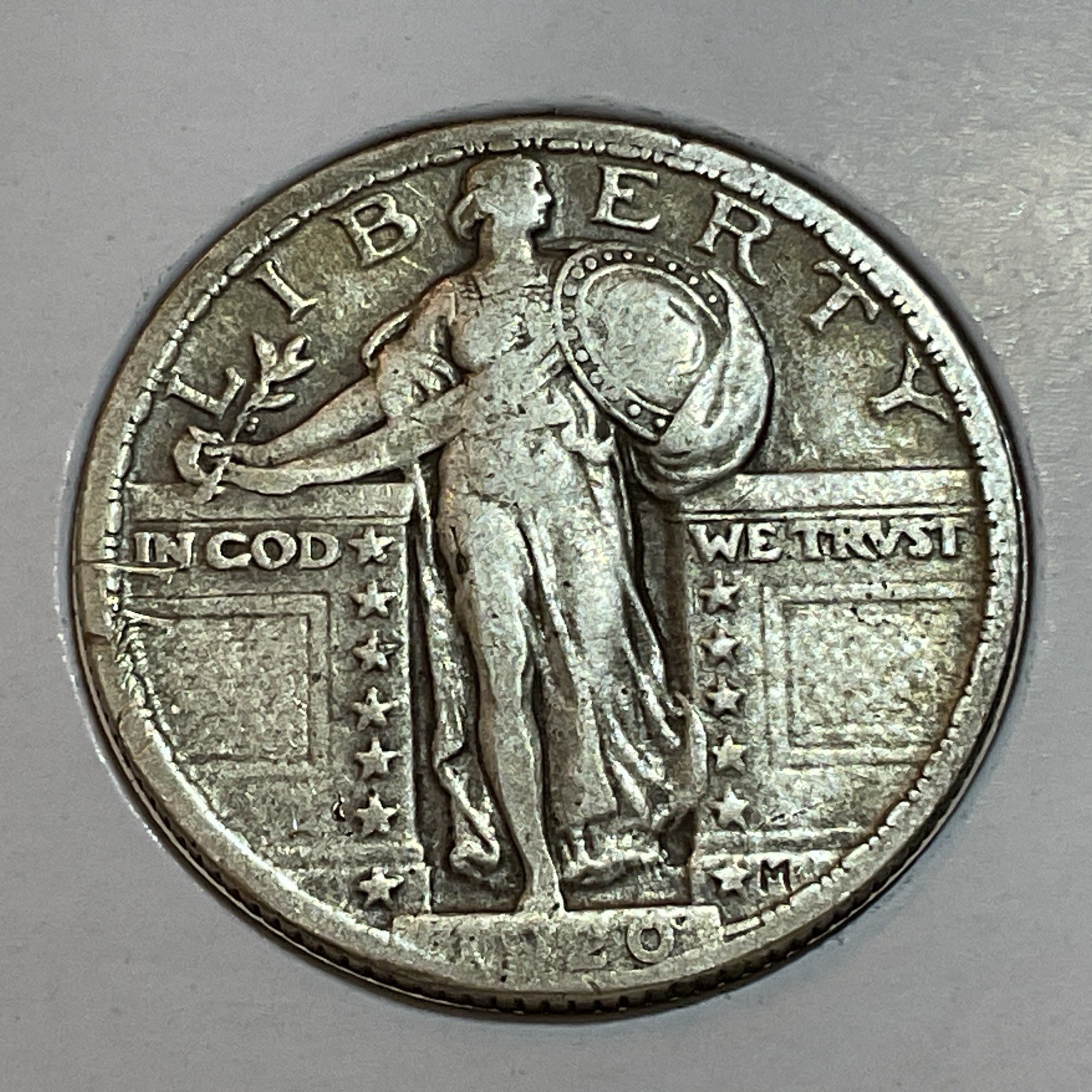 1920 Standing Liberty Quarter in fine