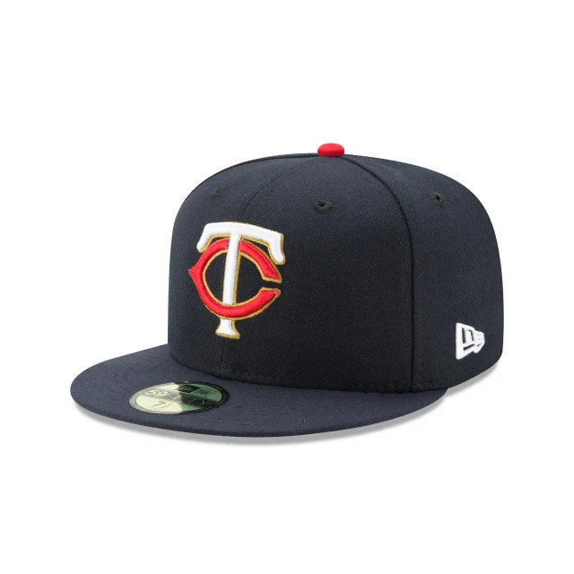 Authentic New Era MLB OnField 59Fifty Fitted Cap Minnesota Twins Navy/Red/Gold