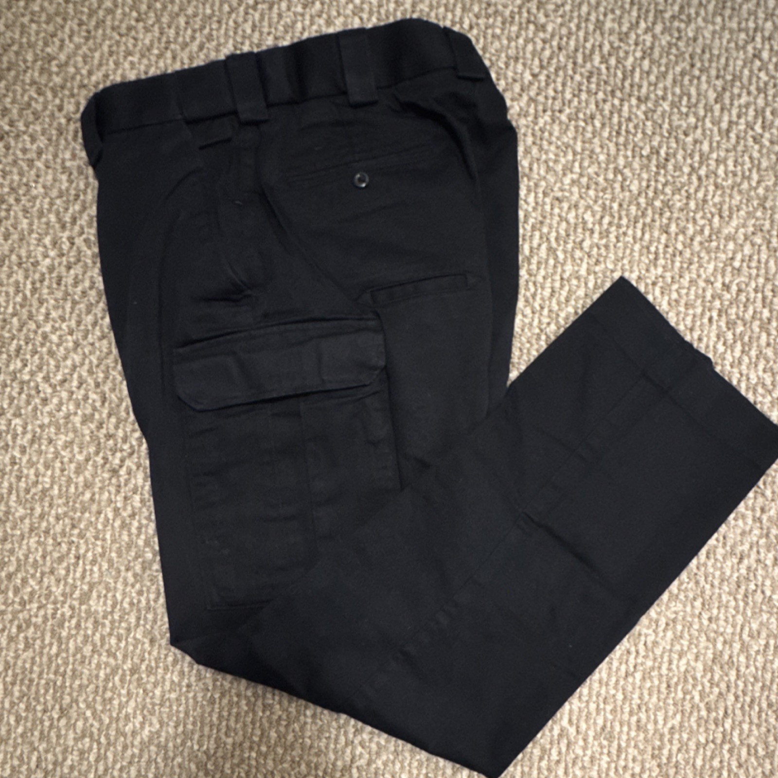 5.11 Tactical Men's Black Cargo Pants 65% Polyester 35% Cotton US 34 Navy Blue
