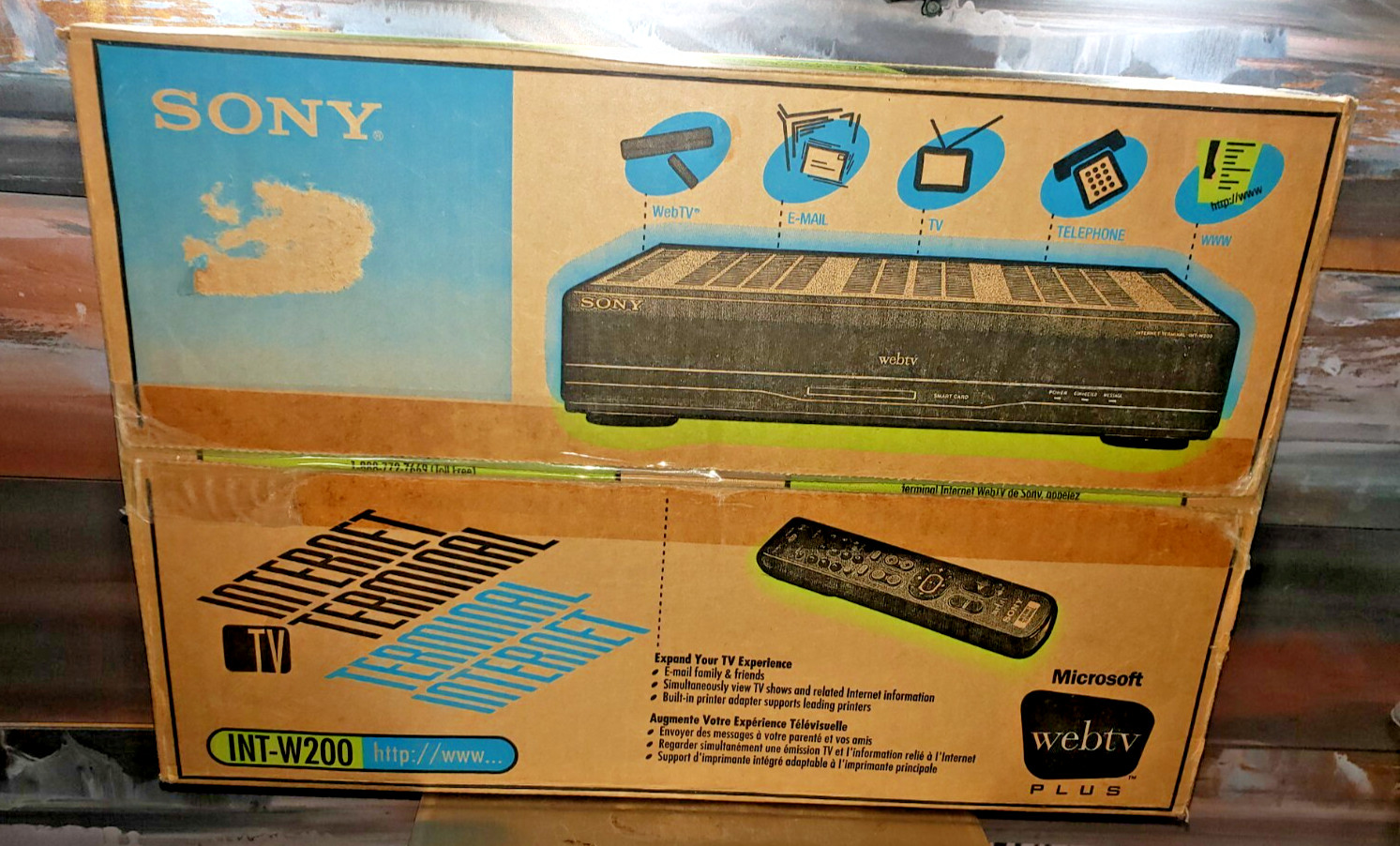 Sony Web TV INT-W200 New Factory sealed Vintage Web TV Internet Terminal