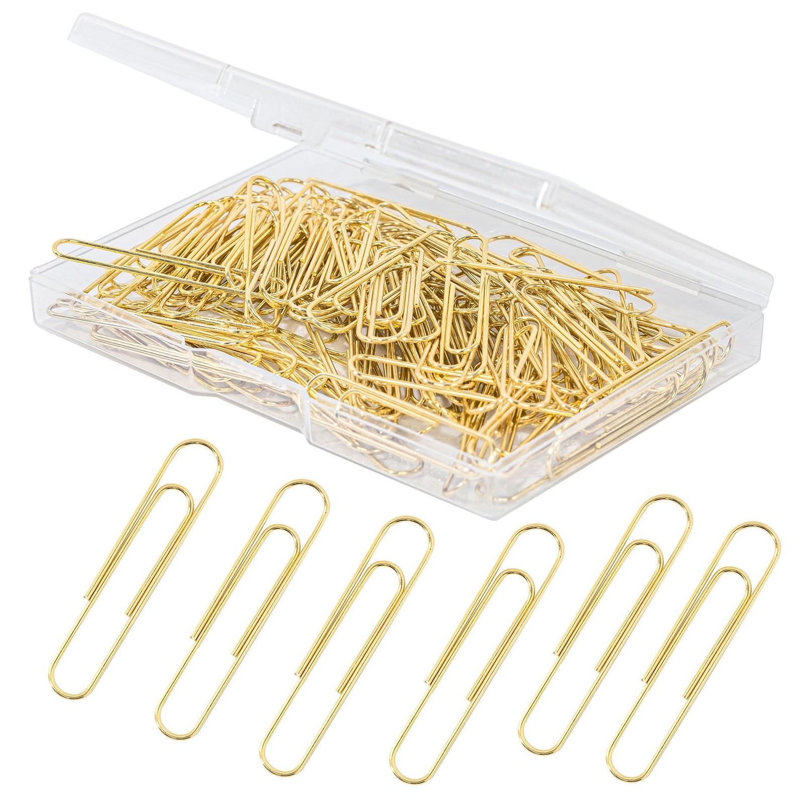 100pcs Gold Paper Clips,Large Clip 2 Inch Jumbo 2 inches,