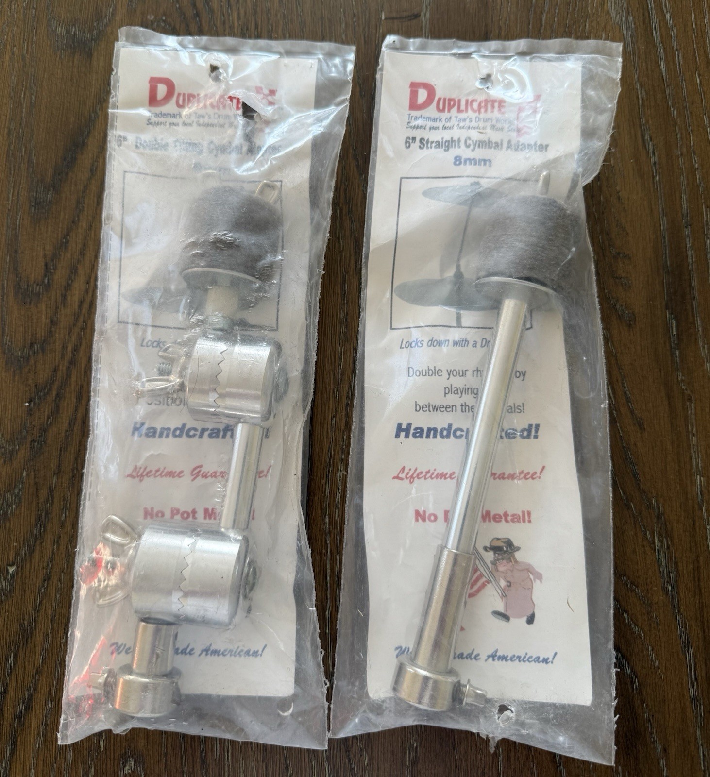Taw Drum Works Duplicate X Vintage Cymbal Adapters 8MM USA Free Shipping