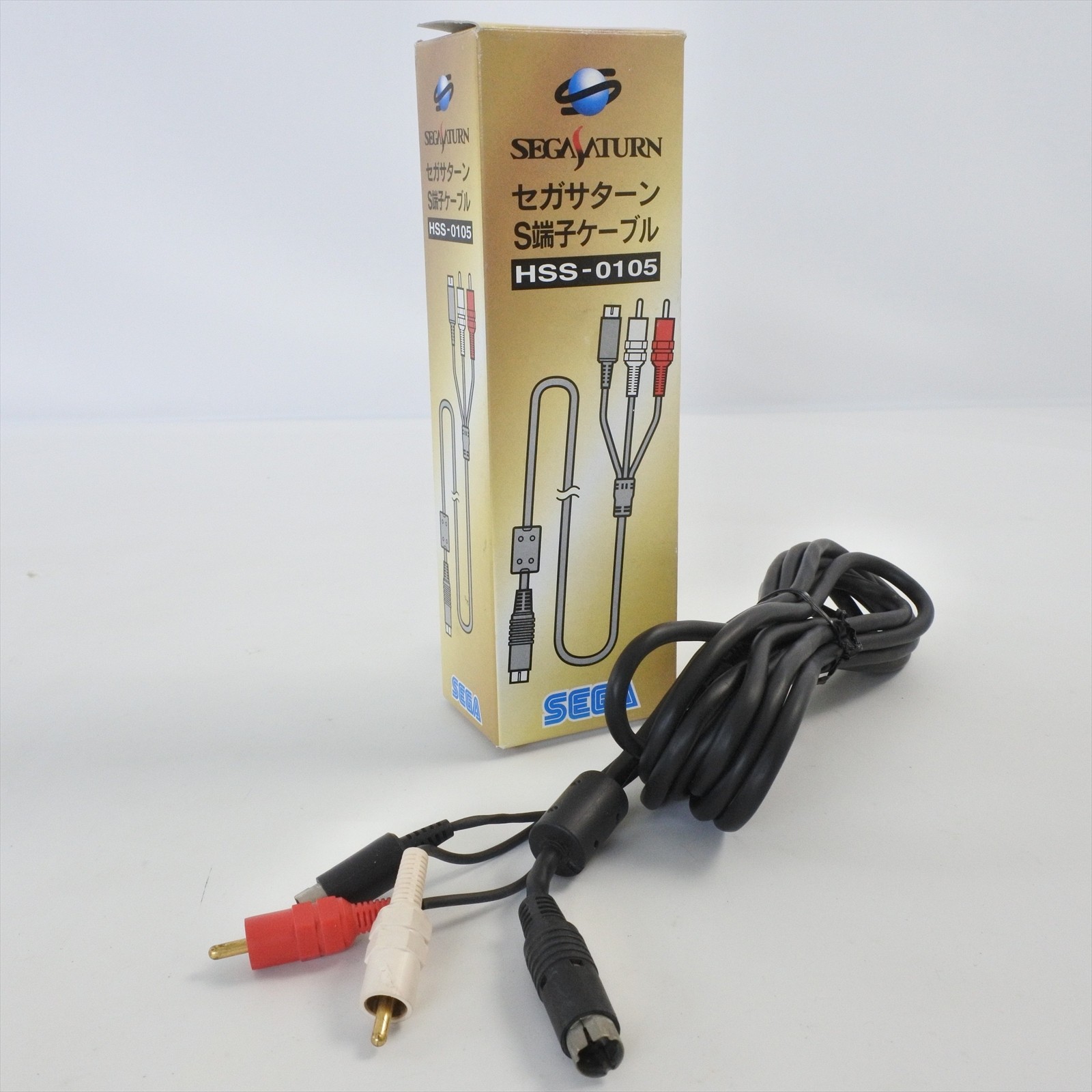 S Video Cable For Sega Saturn HSS-0105 Official Boxed Tested JAPAN Game Ref 3133