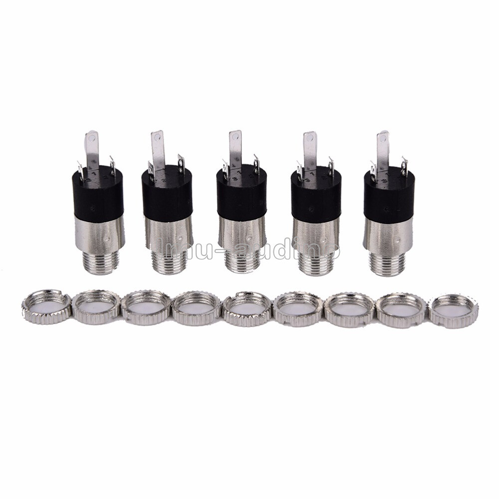 10pcs PJ392 3.5MM Stereo Female Socket Jack Screw 3.5 Audio Headphone Connector