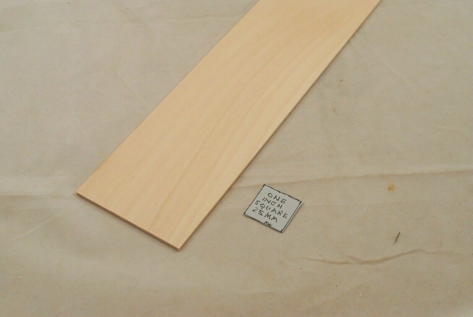 1/16 x 1-1/2 x 22" Model Lumber  basswood flat stock 2pcs