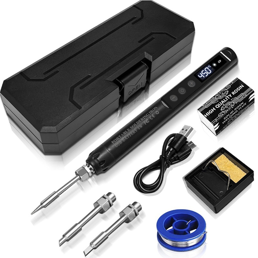 USB C Soldering Iron Kit Portable Cordless for Circuit Board and Jewelry Use