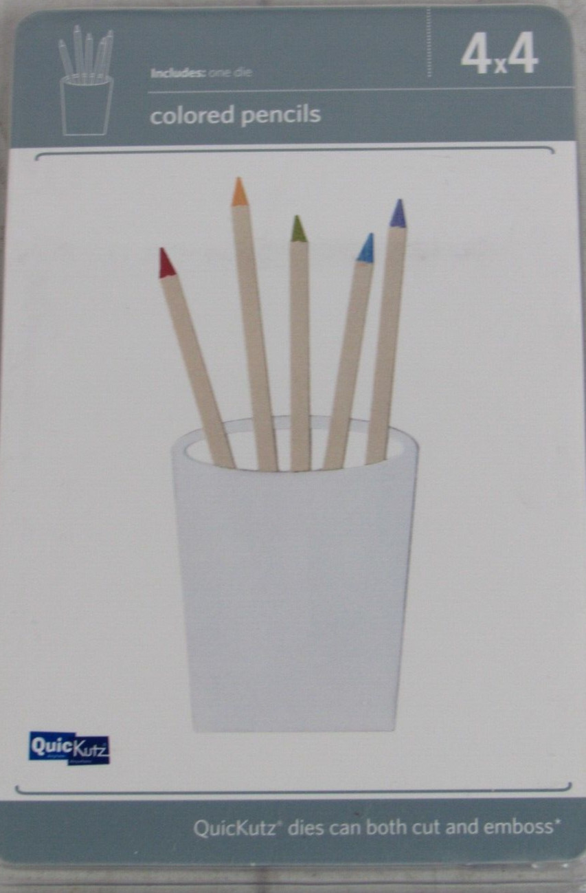 QuicKutz Colored Pencils 4x4, 1 Cutting Die Set REV-0318-S