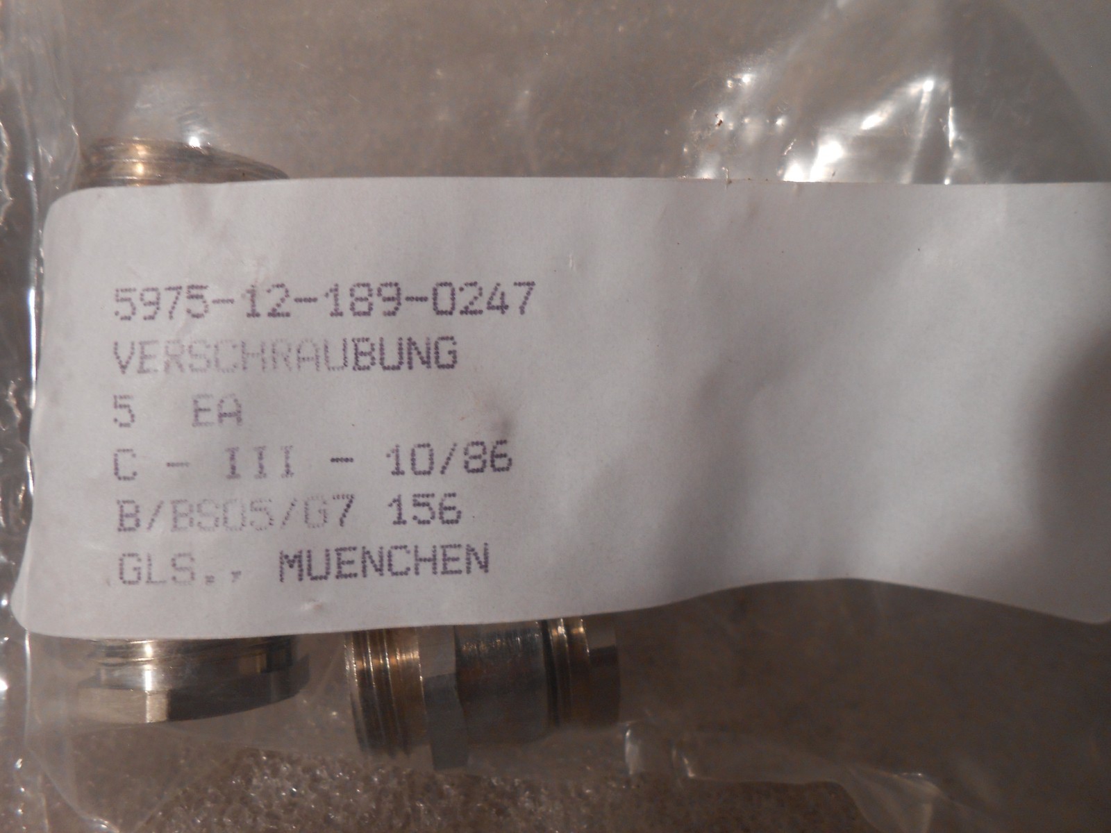 10pcs mint condition PG11 cable gland brass nickel-plated IP55