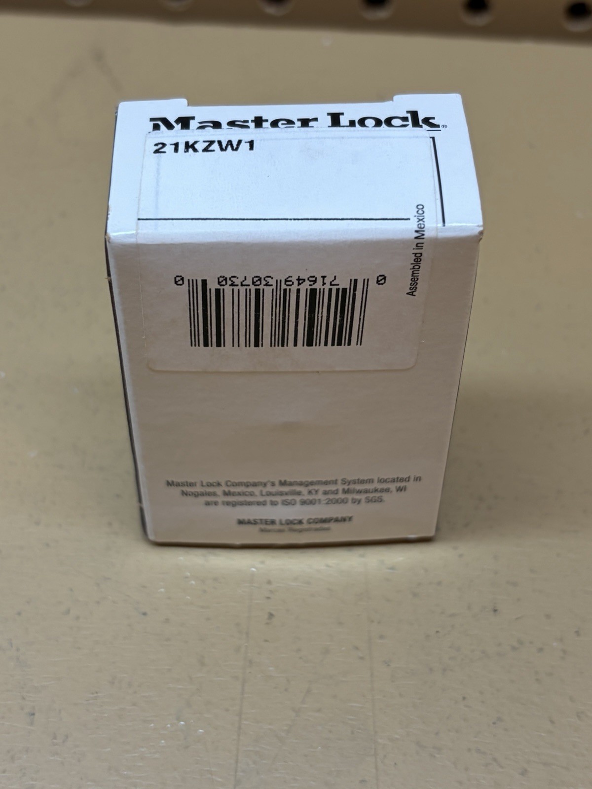 Master Lock Padlock 21KZW1 Re-Keyable M1 Keyway (Zero Bitted)