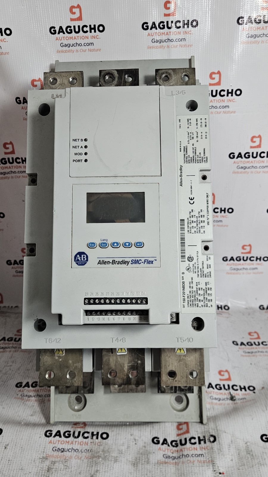 ALLEN BRADLEY 150-F201NBDB SMART MOTOR CONTROLLER SER.B 150F201NBDB