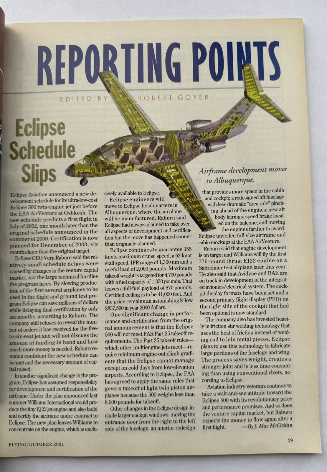 Flying Magazine October 2001
