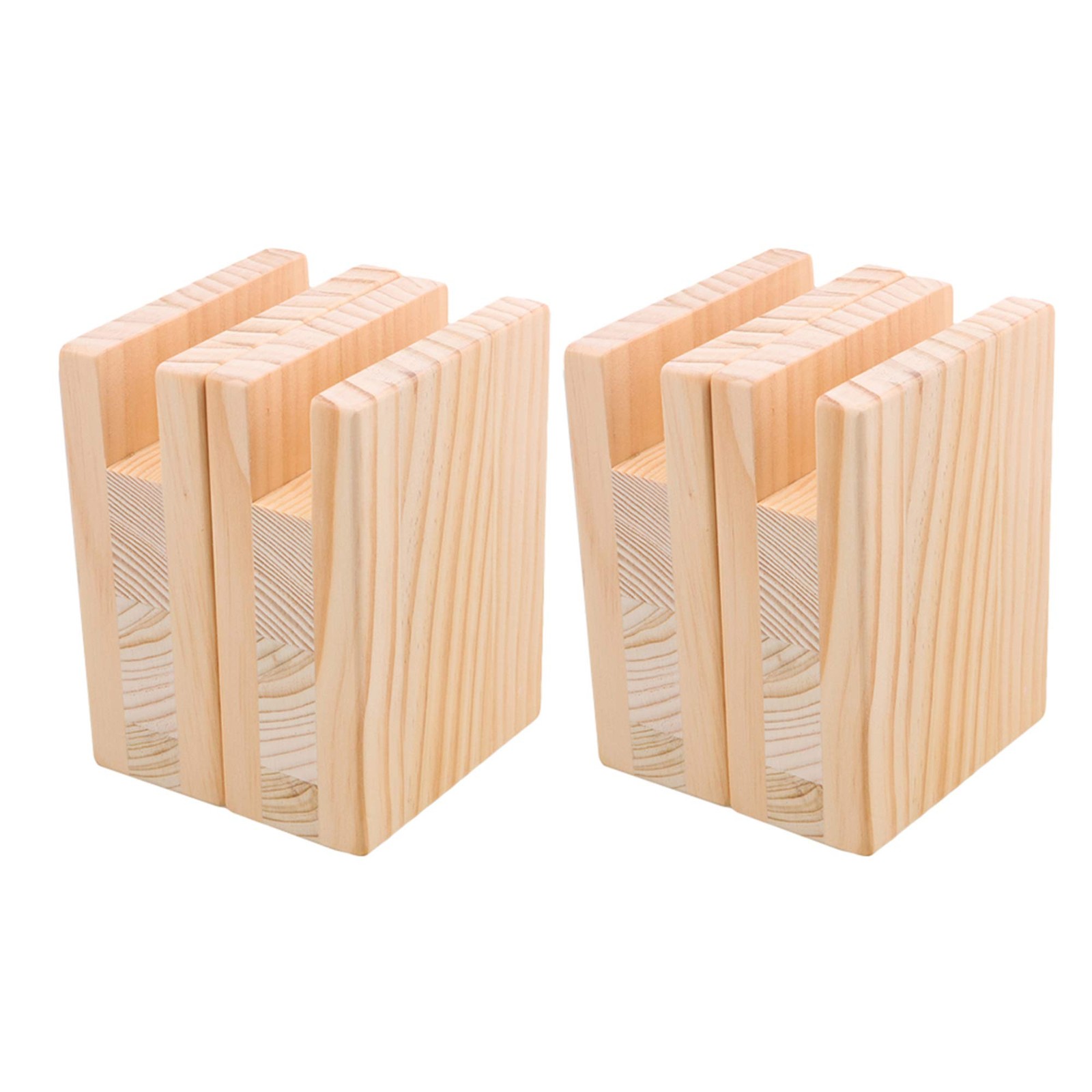 4 PCS Heavy Duty Wood Bed Furniture Risers 10cm x 10cm x 2cm Sofa Table Lift