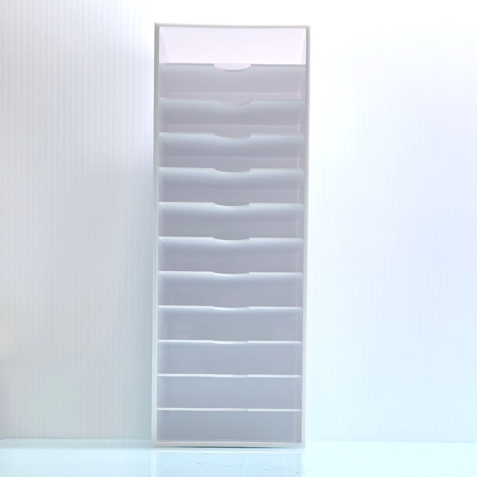 Ink Pad Storage Tower - White - Holds 12 Standard Size Ink Pads