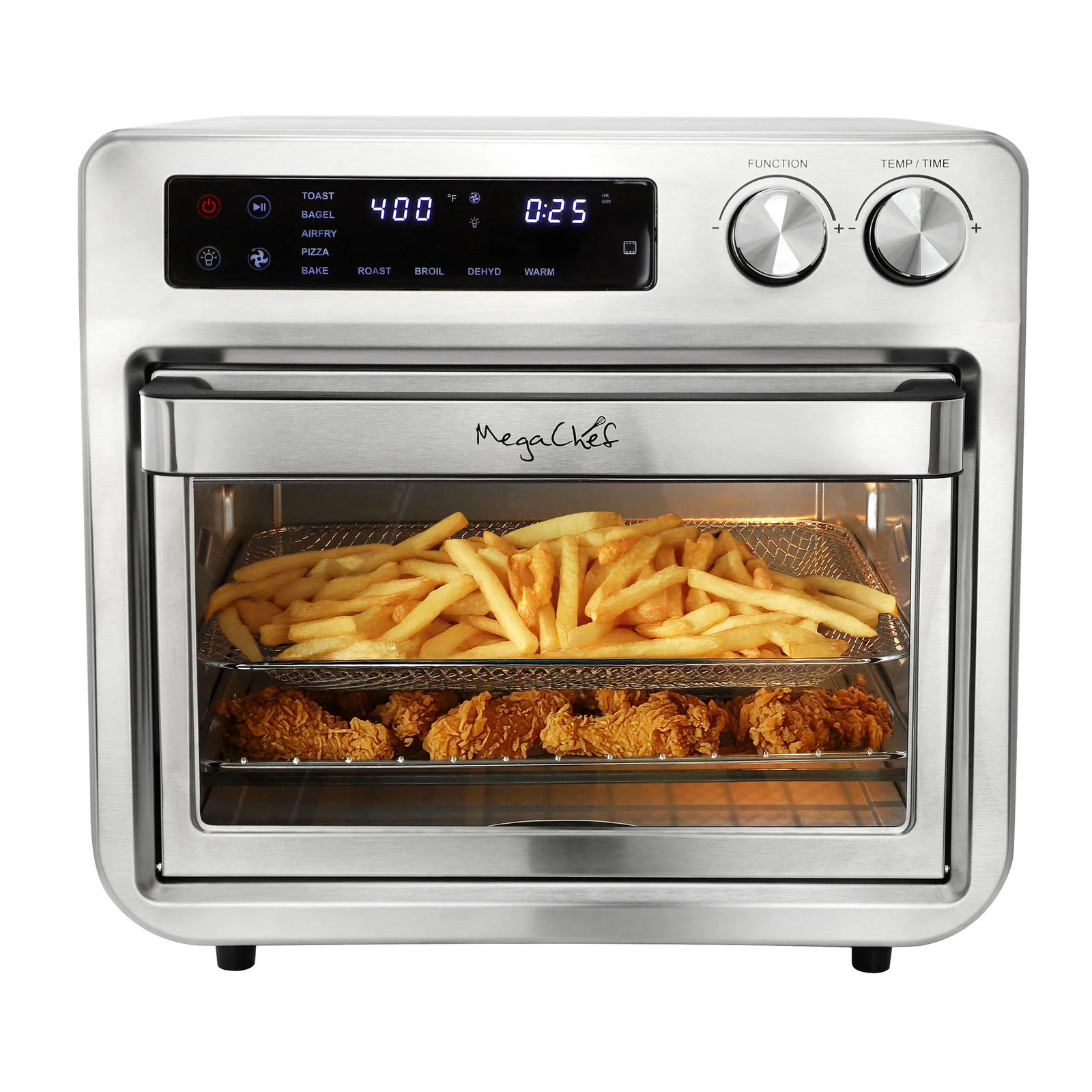 Megachef 26.4 Quart Digital Electric Multi-function Air Fryer And Counter Top Ov