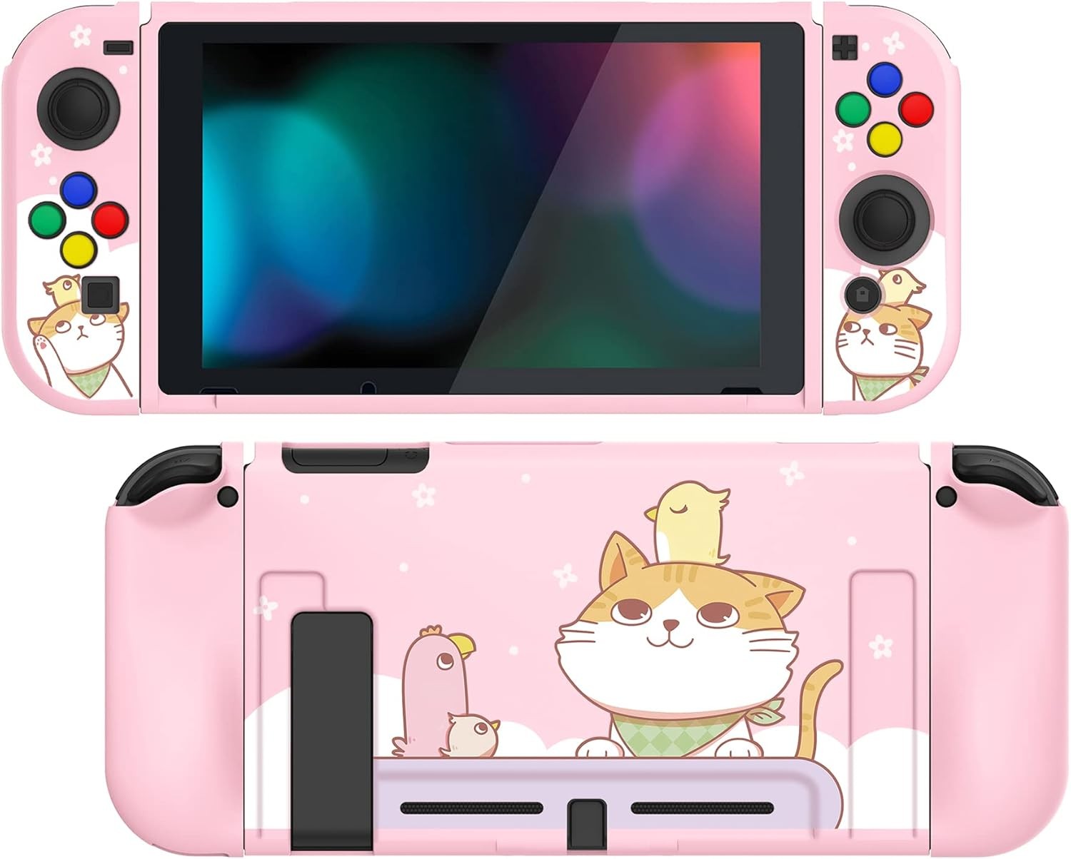Playvital Kitten & Chicken Protective Case for Nintendo Switch