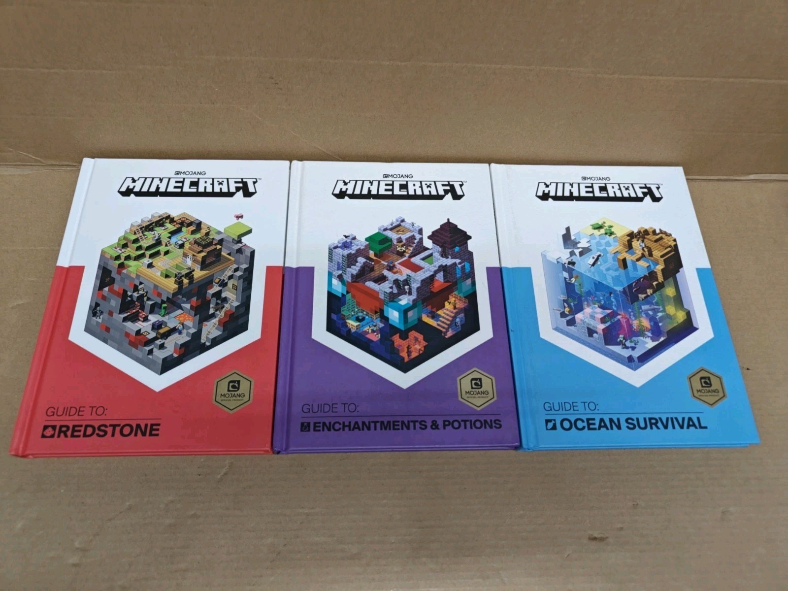 Lots Of 3 Mojang Minecraft Hardcover Strategy Guide (13-3)