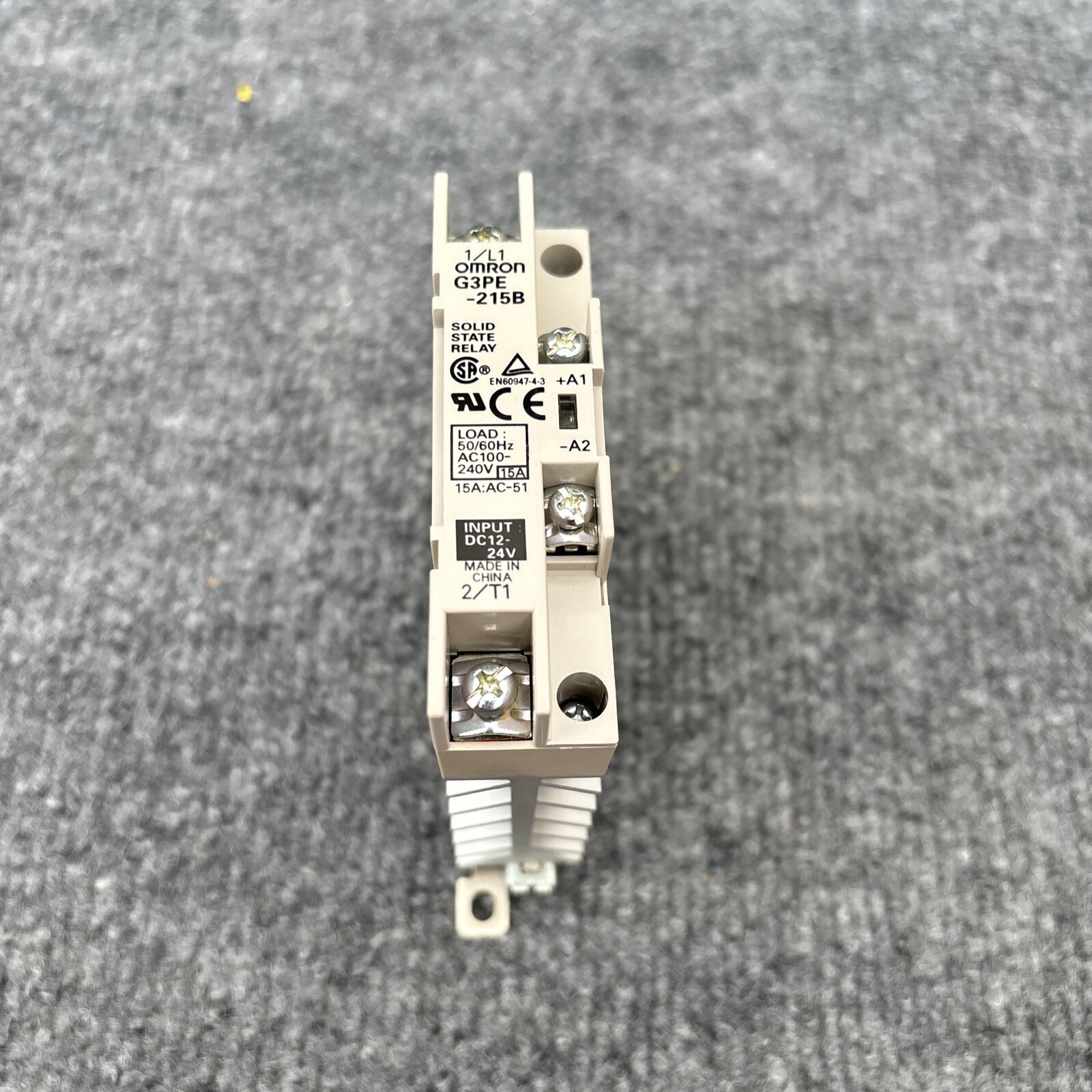 Omron G3PE-215B Solid State Replay for Heater Control 12 to 24 VDC