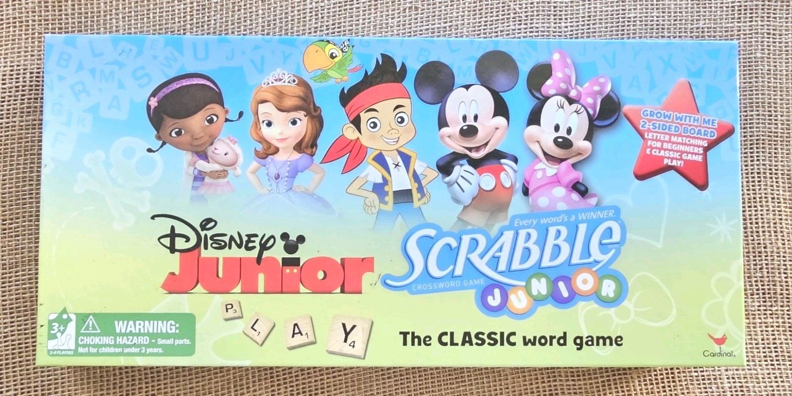 Disney Junior Scrabble Junior Classic Word Game Cardinal Complete