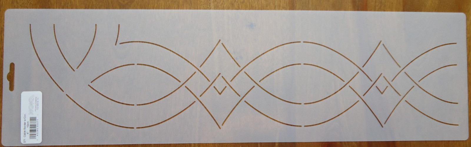 Stencil Quilting Cable Border w/ Corner 4" 10cm 371 QC  quilt template stitch
