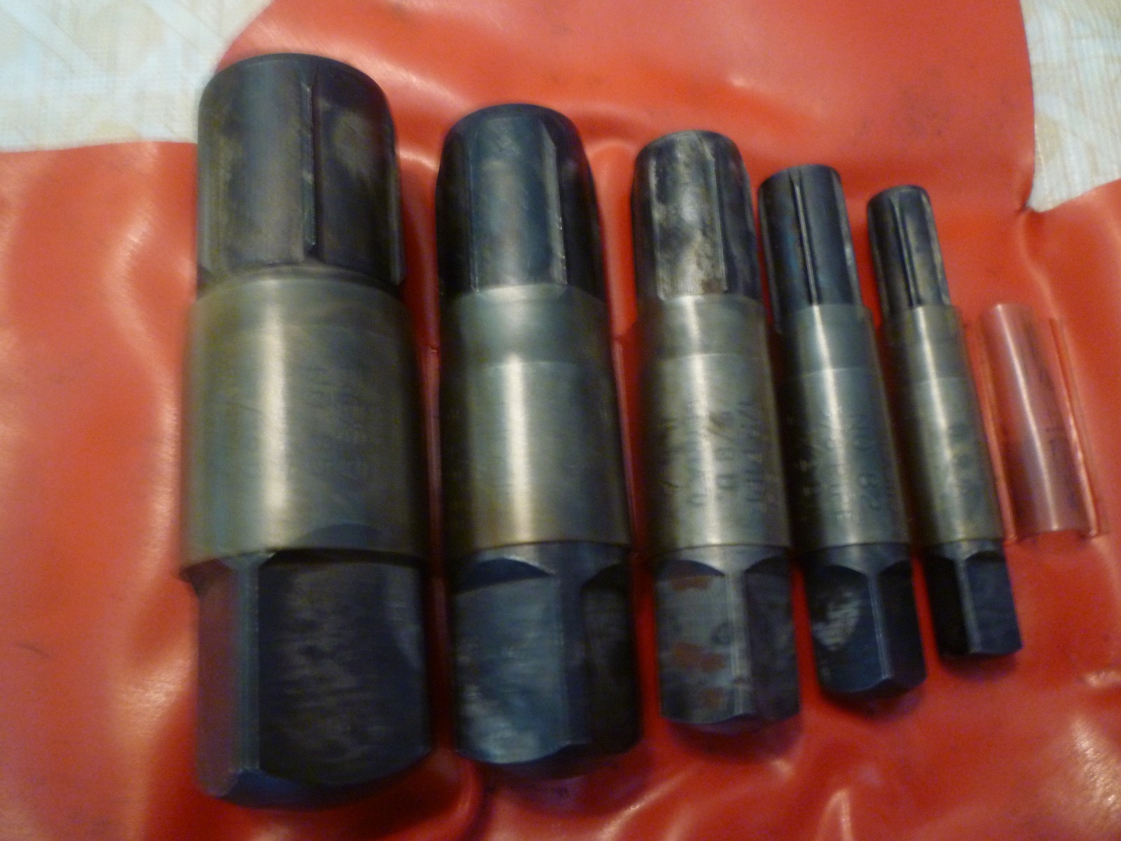 Vintage Ridgid 883 5 Piece Threaded Pipe Extractor Set