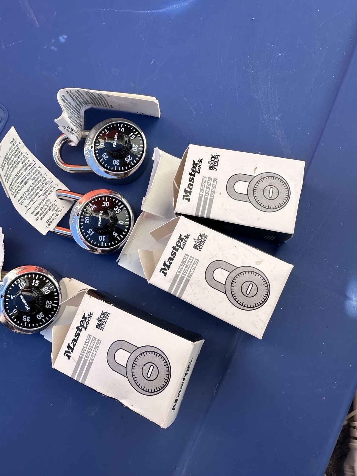 Lot of 3 Combination Master Lock