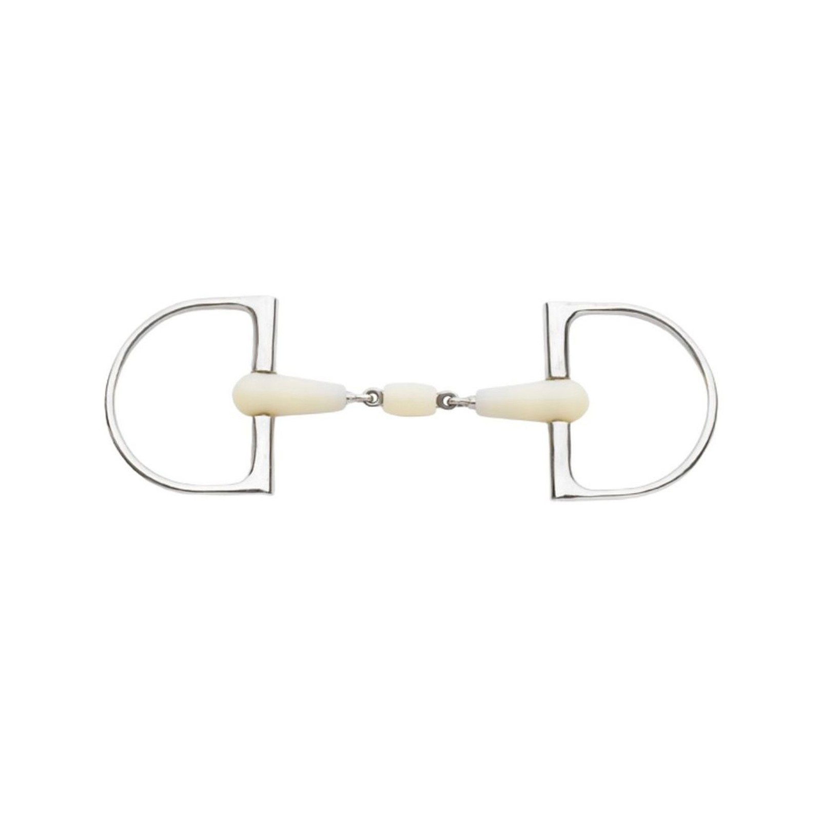 HAPPY MOUTH DBL JNT Roller PRO King Dee Space-Age Polymer Horse Bit (467249SS)