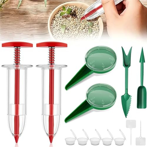 17 PCS Mini Seed Spreader, New Mini Gardening Spreaders, Mini Sowing Seed