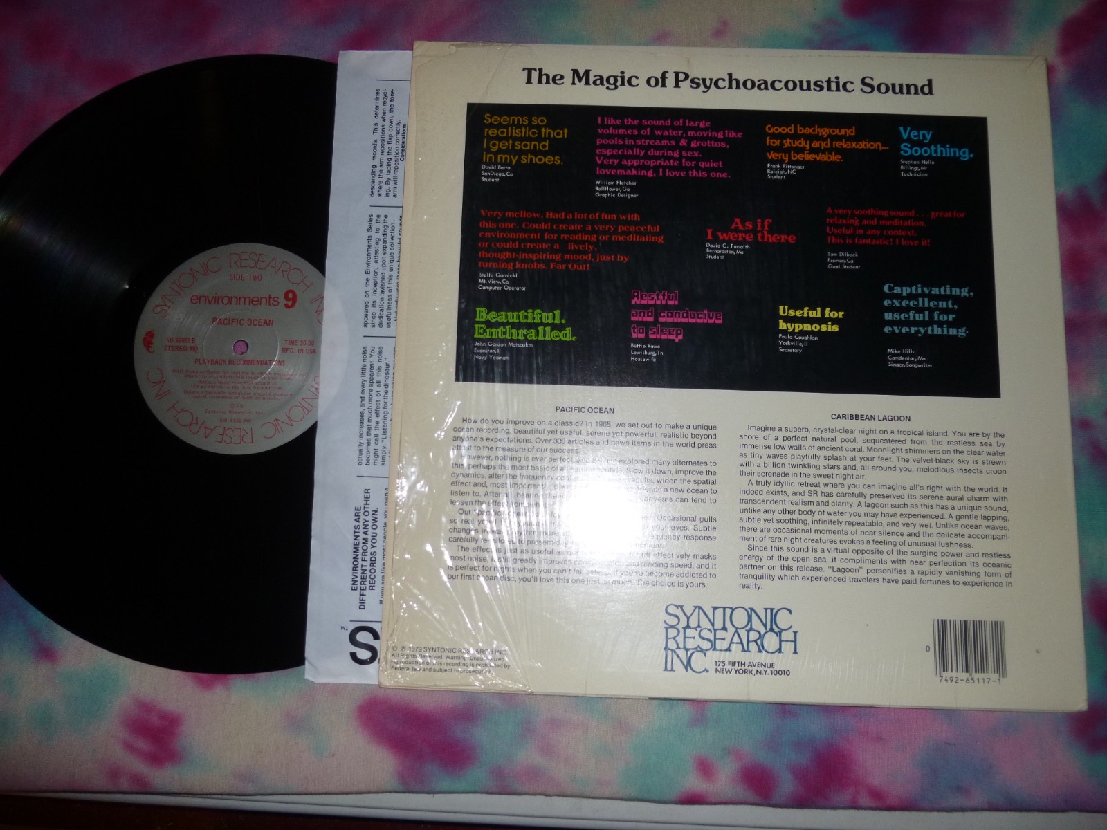 ENVIRONMENTS LP Disc 9 Pacific Ocean Caribbean Lagoon Meditation EX In Shrink