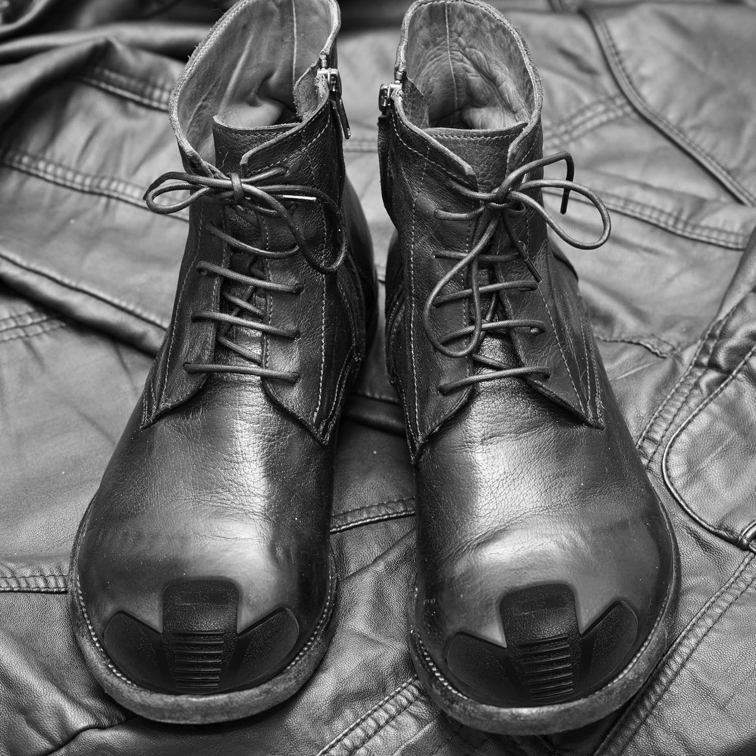 Transform Your Footwear with Black Boot Toe Guards - Cover Damage Seamlessly