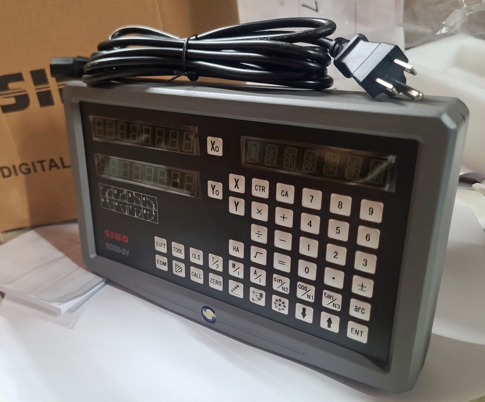 Sino digital readout 2 axis display unit SDS6-2V New