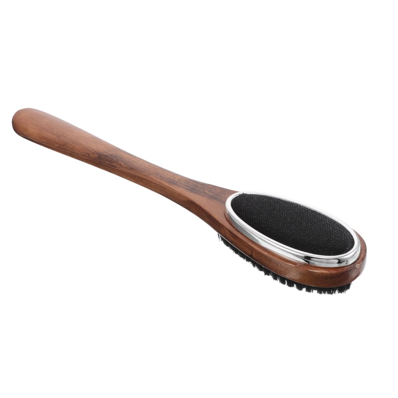 Vanzack Suit Brush & Shoe Horn: Soft Bristle, Wood Handle, Clothes & Shoe Care