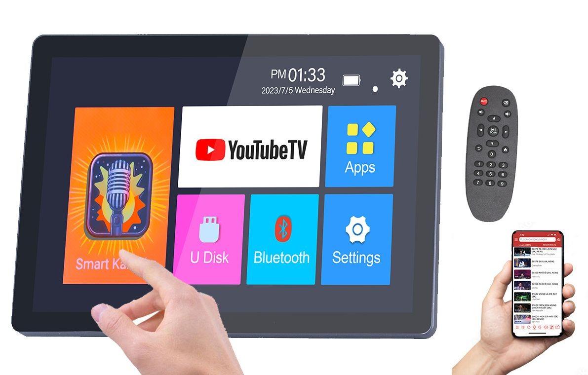 Singtronic Pro 16" Touch Screen Tablet Karaoke w/ Bluetooth for Youtube Songs
