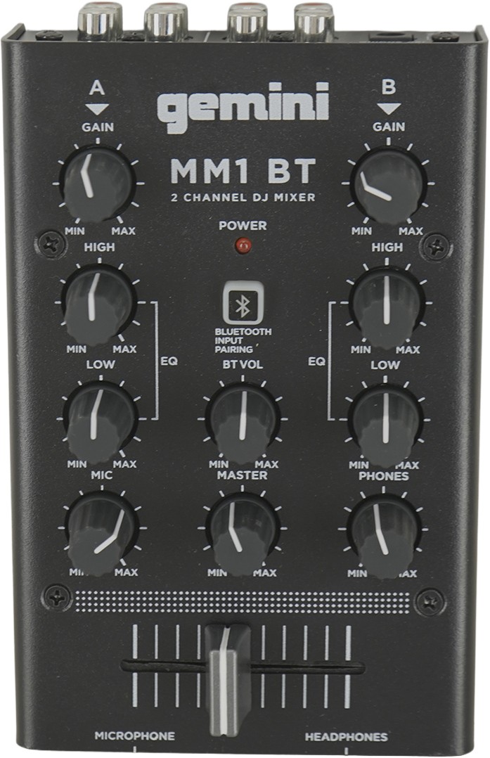 Gemini MM1BT 2-Channel Bluetooth Mixer - ISSUE
