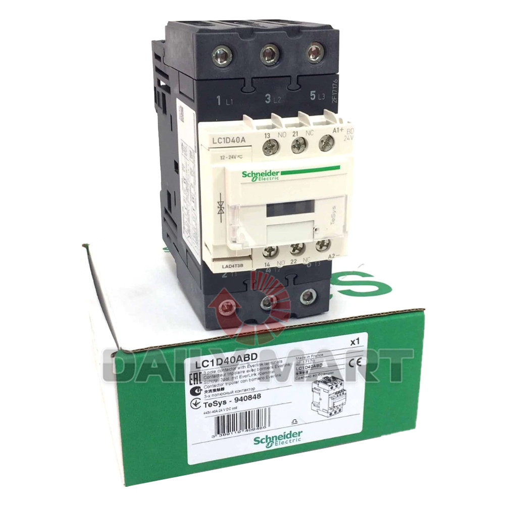 New In Box SCHNEIDER LC1D40ABD PLC Contactor