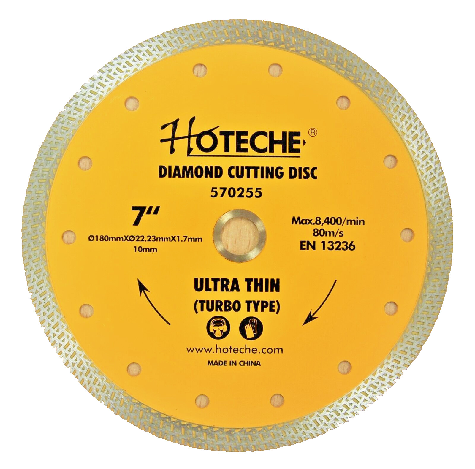 7" DIAMOND ULTRA THIN BLADE WET/DRY TURBO CUTTING DISC 5/8" 7/8"